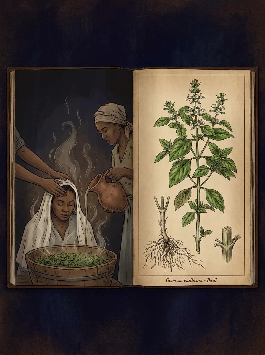 Haïti et Caraïbes — le basilic dans les bains de feuilles vodou