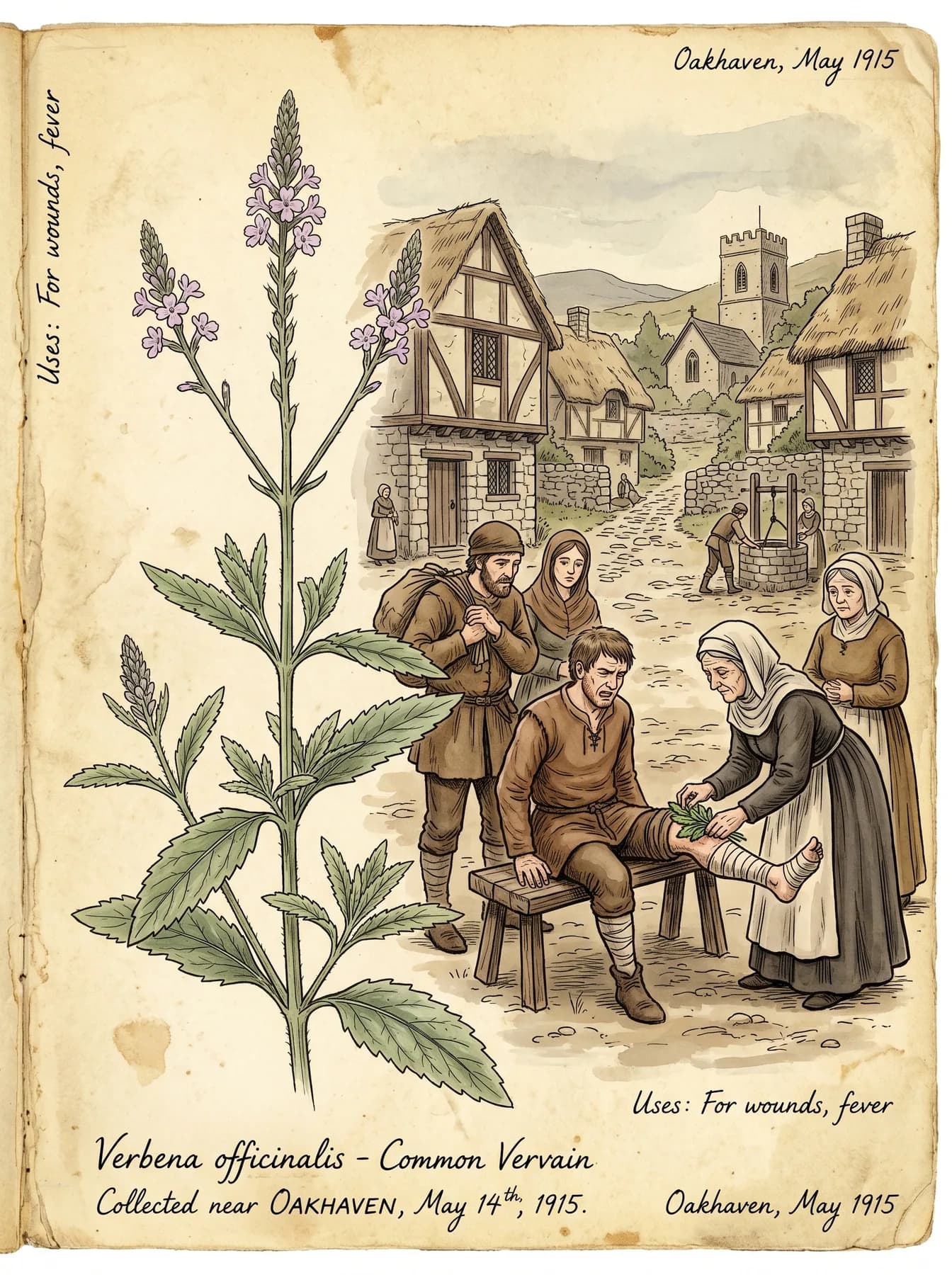 Christian tradition — the Herb of the Cross used by healers