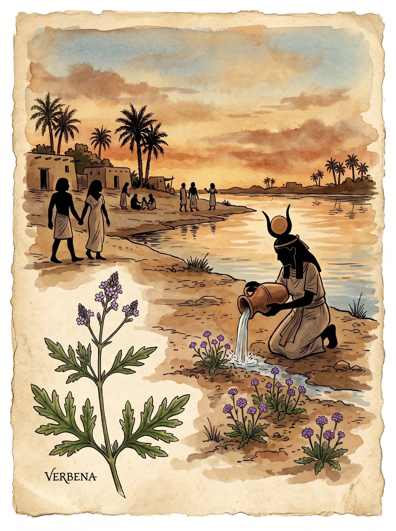 Ancient Egypt — vervain born from the tears of Isis
