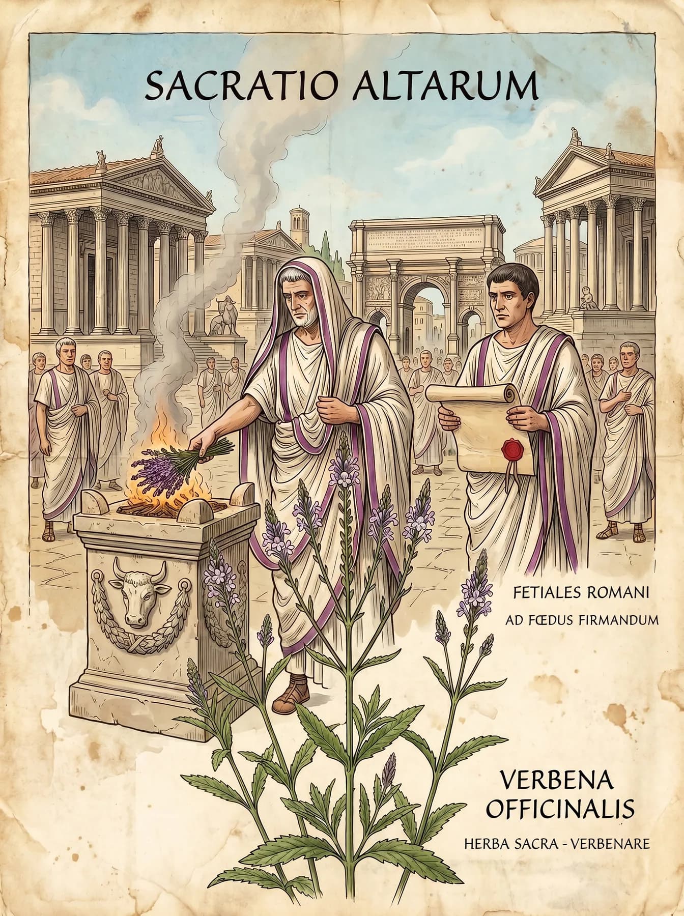 Ancient Rome — herba sacra mentioned by Pliny the Elder