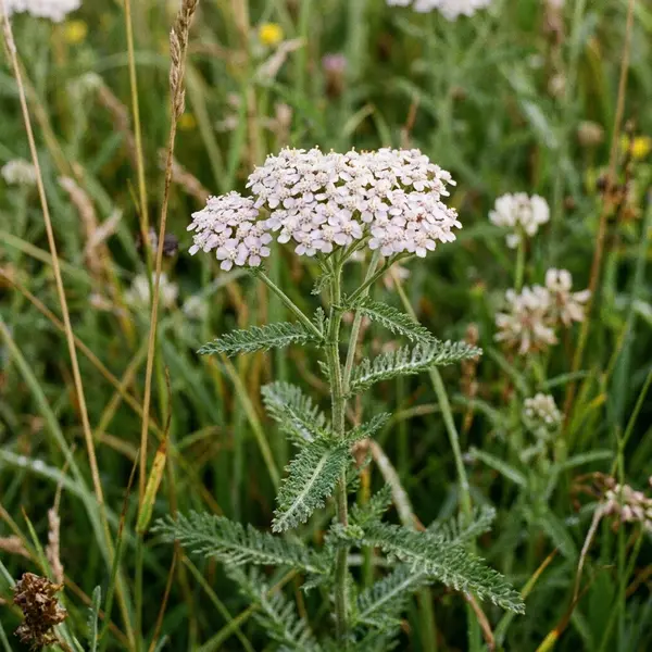 Achillée millefeuille en fleurs